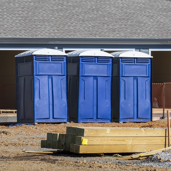 are there any restrictions on where i can place the porta potties during my rental period in Armuchee